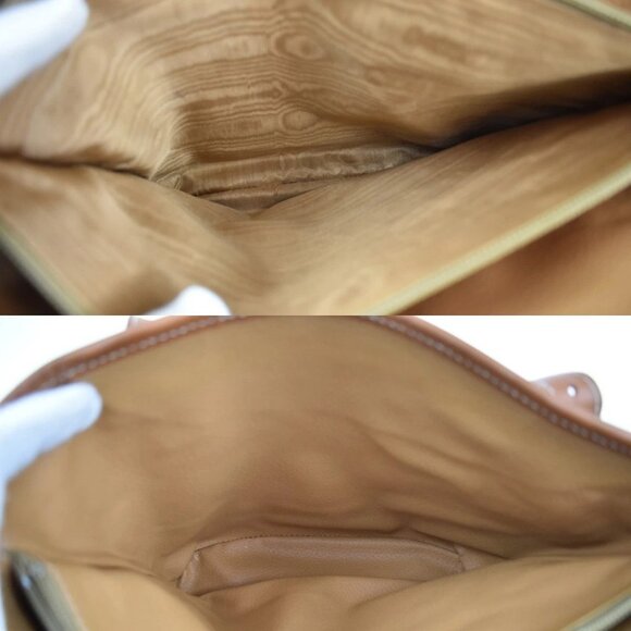 CELINE Logo Macadam Pattern Shoulder Tote Bag PVC Leather Brown GHW 62KB209 - Picture 11 of 15